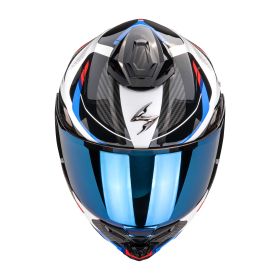 Casque intégral Scorpion EXO-1500 AIR Sleek blanc bleu