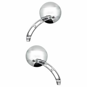 Coppia specchietti manubrio FAR 8052/8052 cromo per Yamaha