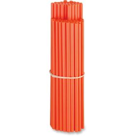 Moose Racing 80 Orange Polierte Urethan-Radabdeckungen Set