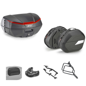 Kit GIVI bauletto V49 AIR borsa WL900B nero arancio 49/25L per SUZUKI