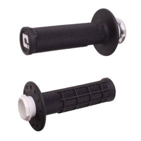 Manopole ODI GRIPS Micro-X bloccaggio rapido 28mm-29mm nero/argento half waffle