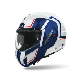 Casco modulare AIROH MATHISSE II GENIUS blu/rosso lucido
