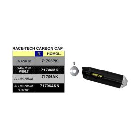 ARROW Race Tech Slip-On Exhaust Dark Aluminum Carby Cap and Connector for Honda NC 750 X