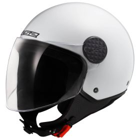 Casco Jet LS2 OF558 SPHERE LUX II Solid Bianco Lucido