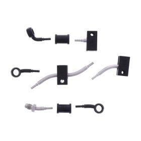 JMP 4 Bremschläuche Stahl HBF-2831-V-MBK Schwarz für Honda CBR 600 RRA ABS