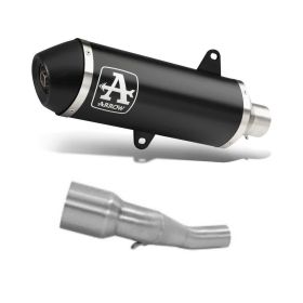 ARROW Urban Slip-On Racing Exhaust Dark Aluminum and Connector for Yamaha XMAX 125