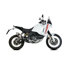 MIVV Dakar Slip-on Auspuff genehmigt in Titan für DUCATI DesertX