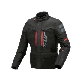 Giacca invernale T.UR CANYON HYDROSCUD nero / rosso impermeabile