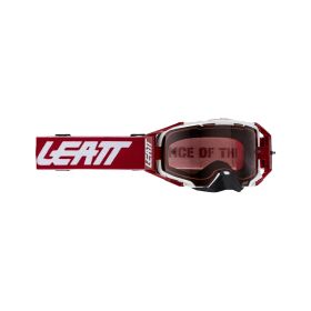 Masque cross LEATT Velocity 6.5 Cryztal Ruby rouge lentille rose 32%