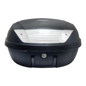 S-Line Matte Black Top Case 52 Liters with Universal Plate