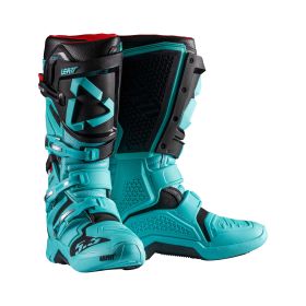 Stivali moto LEATT Moto 5.5 FlexLock azzurro nero chiusura SideLock