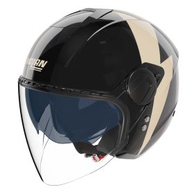 Casque jet urbain NOLAN N20-2 Visor Impeto 344 noir ivoire