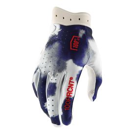 100% ITRACK Blue/White Motocross Gloves