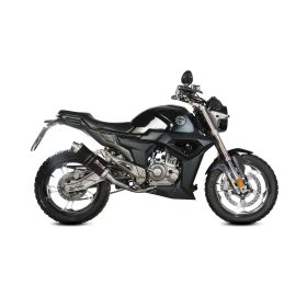 MIVV GP komplette schwarze Auspuffanlage für ZONTES zt 125 g1