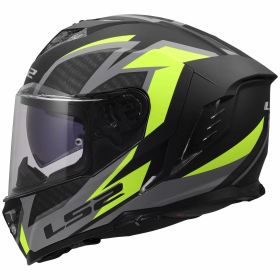 Casco integrale LS2 FF818 STORM III DYNAMO nero giallo fluo