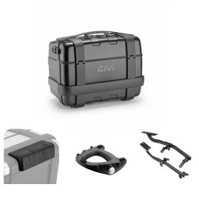 GIVI TREKKER 46L Schwarzes Topcase-Kit für YAMAHA XTZ TENERE