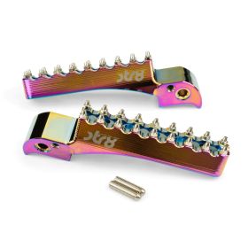 STR8 MX EVO CNC Neochrome Beifahrerfußrasten BETA RR 50