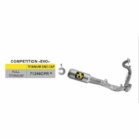 Marmitta completa ARROW racing COMPETITION EVO per Honda NSF 250 R