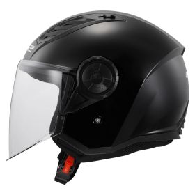 Casque Jet LS2 OF616 AIRFLOW II Solid Noir Brillant