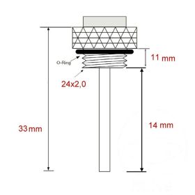 JMP Öltemperaturanzeige BH12-0339BF 24x2mm für BMW S 1000