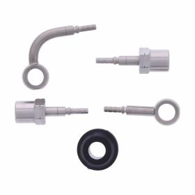 JMP 2 Stahlbremsleitungen HBF-4776-H Silber für Kawasaki ER-6N 650 ABS