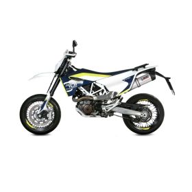 Silencieux MIVV Slip-on Oval Titane et Capuchon Carbone HUSQVARNA 701 Enduro/Supermoto