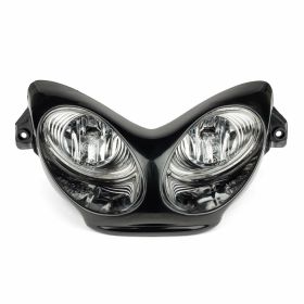 STR8 Schwarz Doppel-Scheinwerfer Auto-Glas Yamaha Aerox