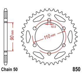 DID chain VX3 transmission kit 104 links 530 sprocket 33 teeth 17 teeth pinion