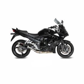 MIVV GP Schwarz Slip-On Auspuff genehmigt für SUZUKI GSX 1250 FA