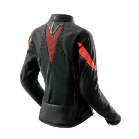 REBELHORN JAX Women's Motorcycle Jacket Black/Red