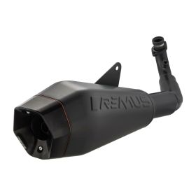 Marmitta racing 4T REMUS inox nero/rosso per Vespa GTS/GTS Super/GTV 310 HPE