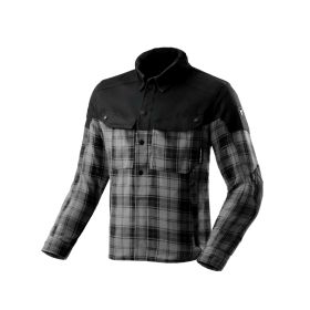 Chemise de moto REBELHORN SHIFTER Noir/Gris pour hommes