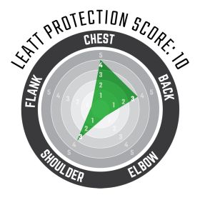 Pettorina moto LEATT 3.5 Pro nero rosso certificazione CE