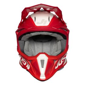 CASQUE TOUT TERRAIN JUST1 J18 MIPS PULSAR ROUGE / BLANC MAT