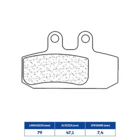 Plaquettes de frein CL BRAKES 3072MSC en composite fritté pour APRILIA ATLANTIC IE E2 500
