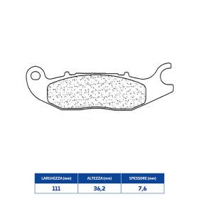 Plaquettes de frein CL BRAKES 3080MSC en composé fritté pour HONDA ANF INNOVA IE 125