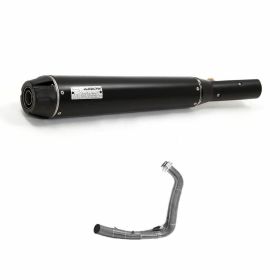 ARROW Rebel Racing Slip-On Auspuff dunklem Aluminium-Schalldämpfer Yamaha XSR 700 Krümmer