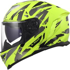 Casque intégral LS2 FF818 STORM III KAOS jaune fluo