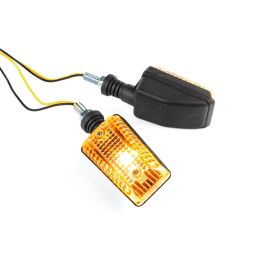 Indicateurs Str8 Mini Rectangle V2 12V 10W Noir/Transparent
