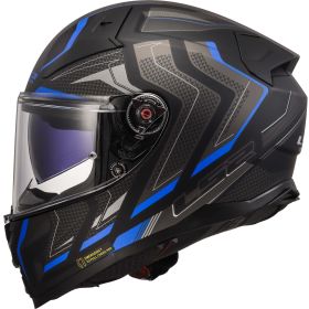 Casques Integraux LS2 FF811 VECTOR II Alizer Noir Mat Bleu