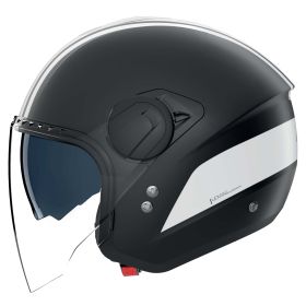 Casco jet urbano NOLAN N20-2 Visor Dolce Vita 347 nero bianco