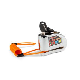 Lucchetto disco freno D.6mm Motoforce con allarme 110 DB
