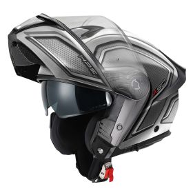 Casco modulare GIVI X50 Fiber Hologram argento nero titanio