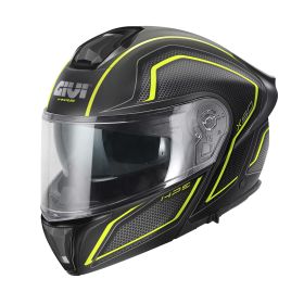 GIVI X50 Fiber Hologram Modular helmet black titanium yellow