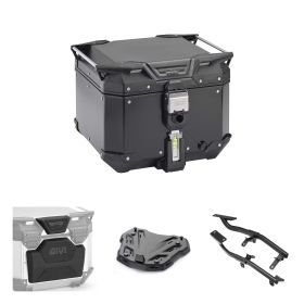 GIVI TREKKER OUTBACK EVO SMART schwarz 42L Topcase-Kit für YAMAHA TRACER 7