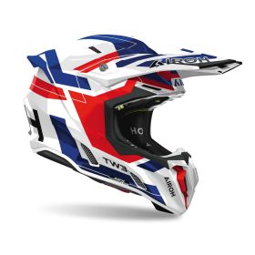 AIROH TWIST 3 DYNASTY motocross helmet glossy blue/red