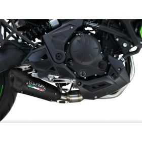 Marmitta completa GPR GP-Revo racing nera titanio per Kawasaki Ninja 650