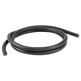 Bordo scudo MEC EUR anteriore in gomma 190cm nero per Lambretta DL/GP