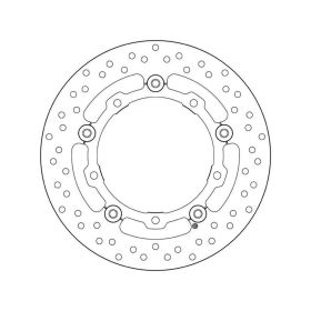 Disque de frein flottant BREMBO 78B40835 série or D.267 épaisseur 4 mm 5 trous pour YAMAHA