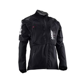 LEATT Moto 4.5 HydraDri Summer jacket black grey waterproof